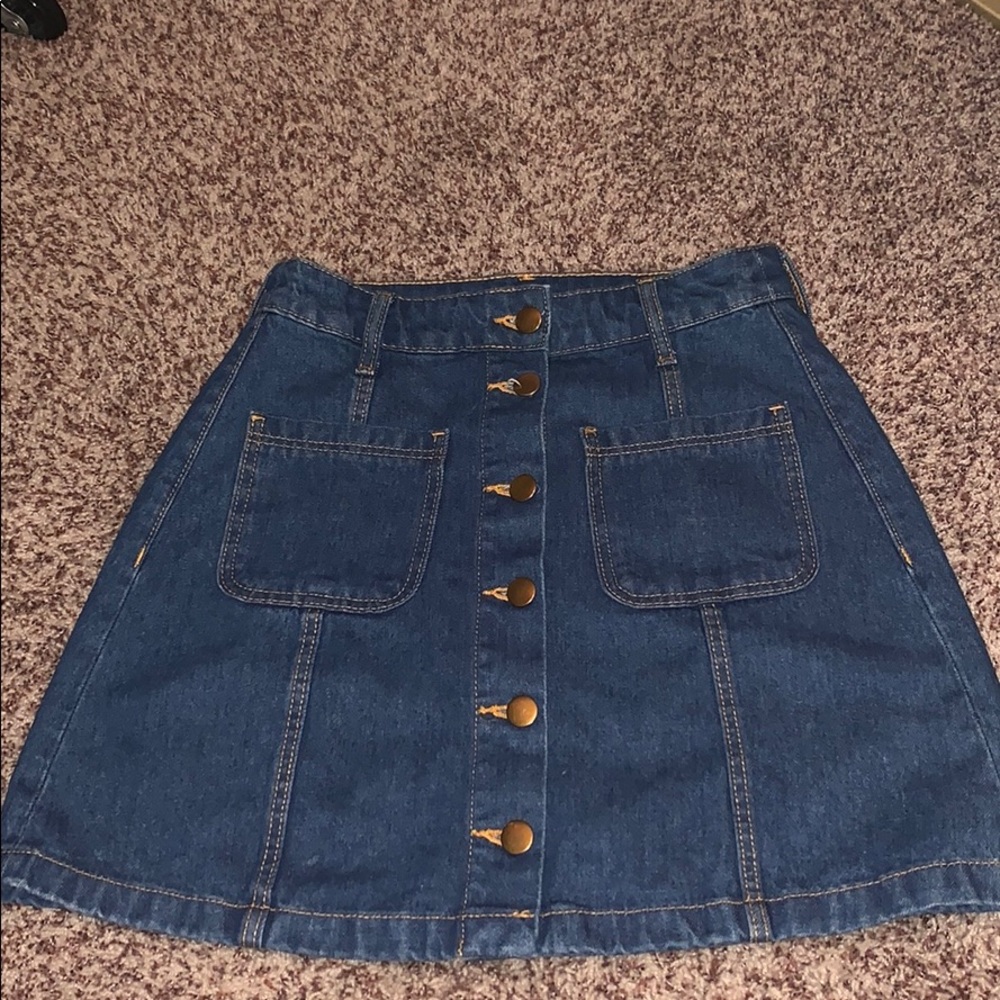 jean skirt